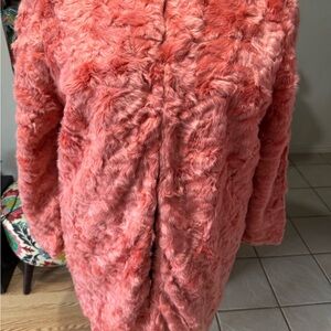 JustFab Coral Teddy Jacket